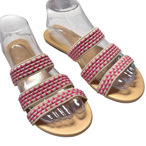 Rothy’s The Triple Band in Hot Pink Basket Stitch Size 7.5 - Picture 2 of 9